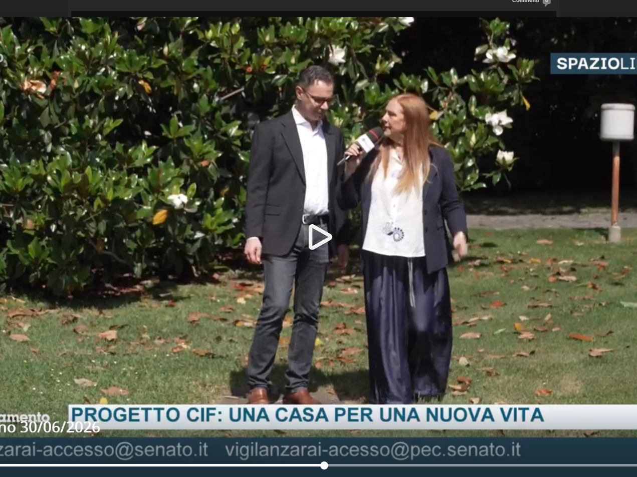"Progetto CIF: una casa per una nuova vita" Puntata Tv 30/06/2026